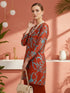BAJU KURUNG PAHANG MODEN DELANEY (BURNT ORANGE)